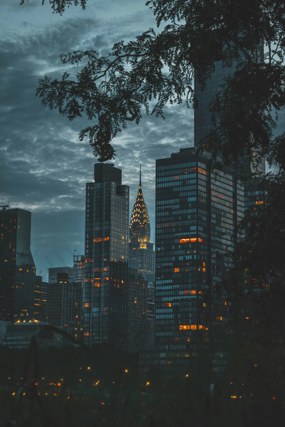 Modern city skyline and business buildings representing scalable corporate infrastructure and growth