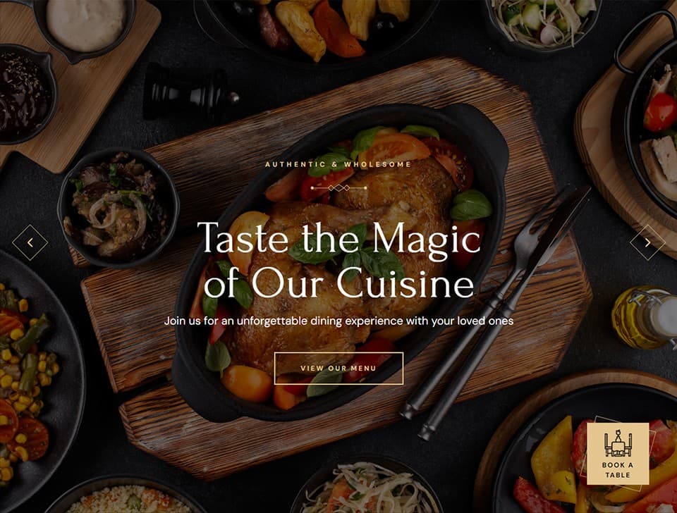 Buon Gusto user interface design showcase