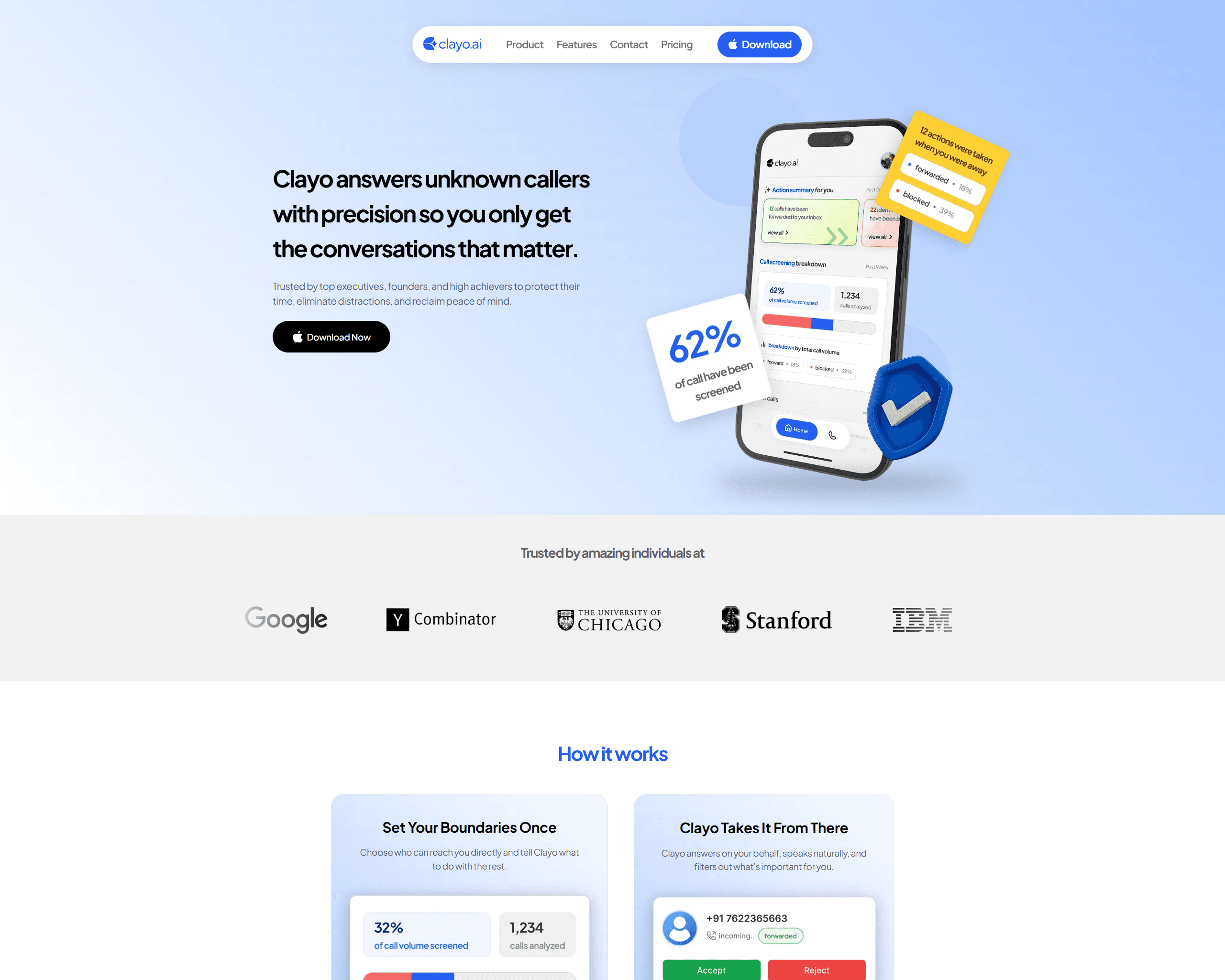 Clayo AI Conversational AI Platform web interface showcase