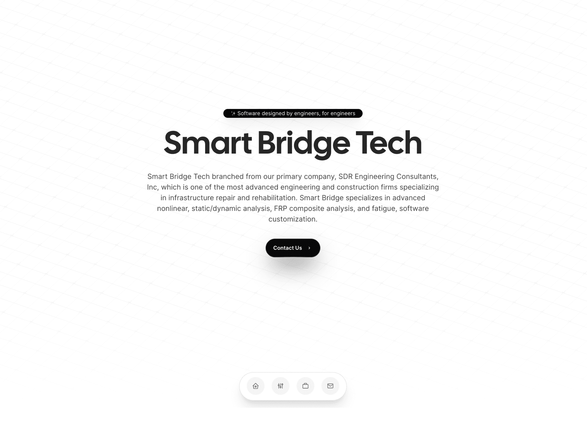 SmartBridge IoT Control Panel web interface showcase